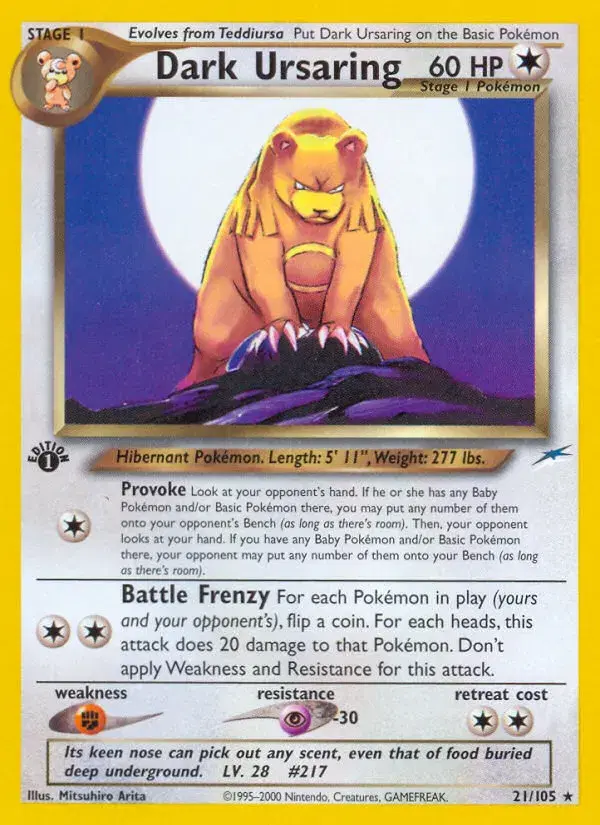 Dark Ursaring Neo Destiny 21
