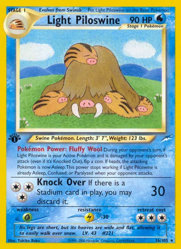 Light Piloswine Neo Destiny 26