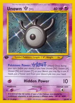 Unown [W] Neo Destiny