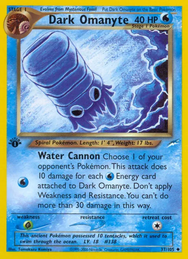 Dark Omanyte Neo Destiny 37
