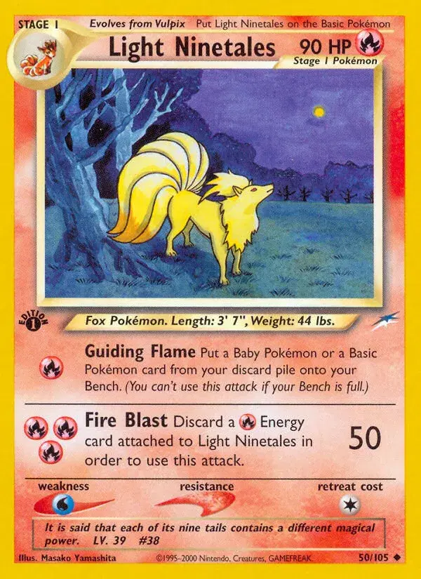 Light Ninetales Neo Destiny 50