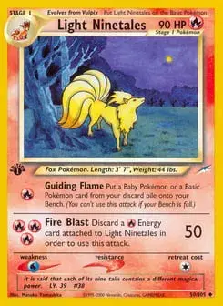 Light Ninetales Neo Destiny