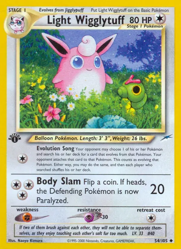 Light Wigglytuff Neo Destiny 54