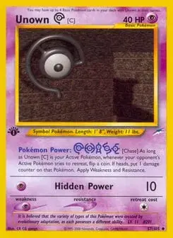 Unown [C] Neo Destiny
