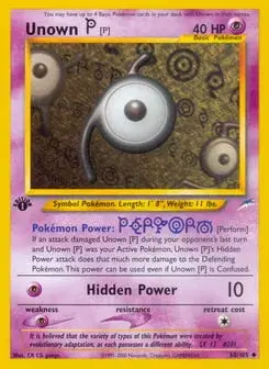 Unown [P] Neo Destiny