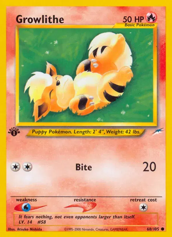 Growlithe Neo Destiny 68