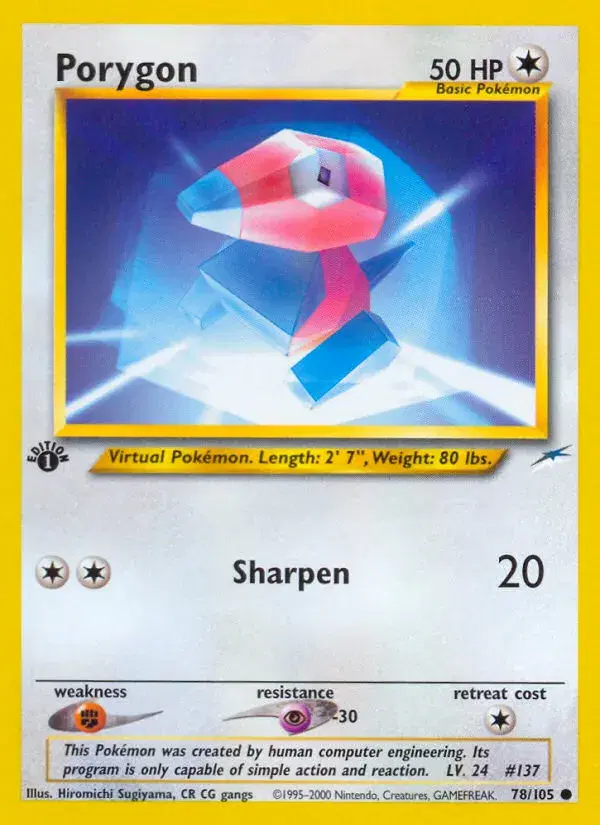 Porygon Neo Destiny 78
