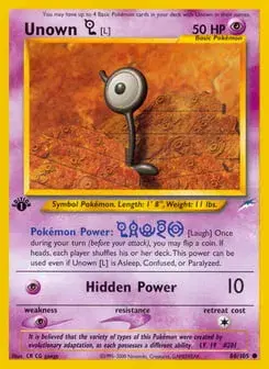 Unown [L] Neo Destiny
