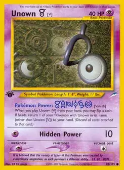 Unown [V] Neo Destiny