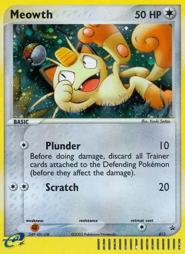 Meowth Nintendo Black Star Promos 13