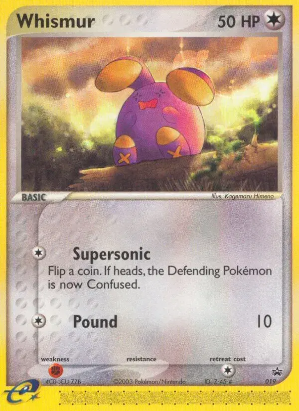 Whismur Nintendo Black Star Promos 19