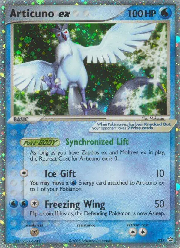 Articuno ex Nintendo Black Star Promos 32