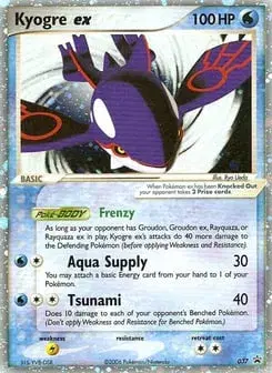 Kyogre ex Nintendo Black Star Promos