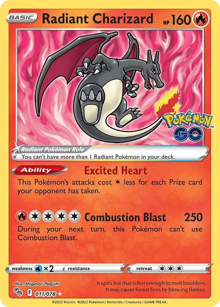 Radiant Charizard Pokémon GO 11