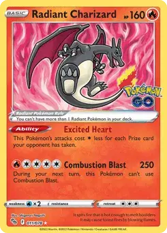 Radiant Charizard Pokémon GO