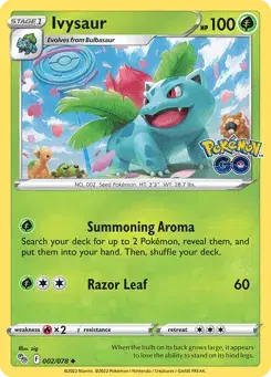 Ivysaur Pokémon GO