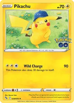 Pikachu Pokémon GO