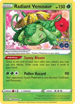 Radiant Venusaur Pokémon GO