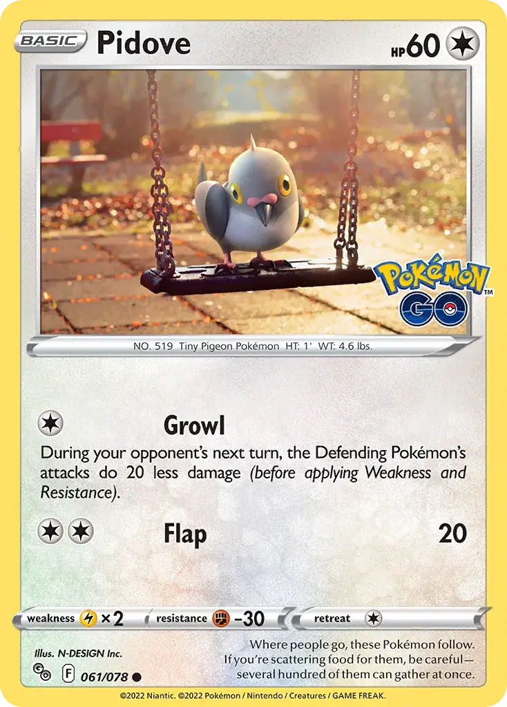Pidove Pokémon GO 61