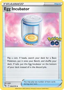 Egg Incubator Pokémon GO
