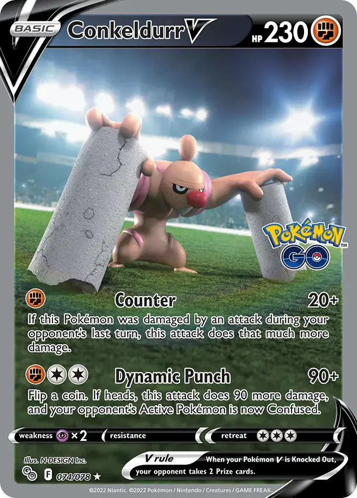 Conkeldurr V Pokémon GO 74