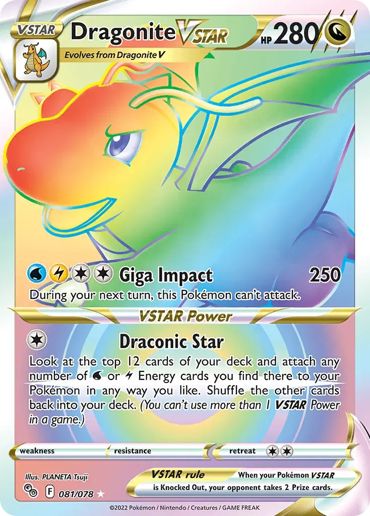 Dragonite VSTAR Pokémon GO 81