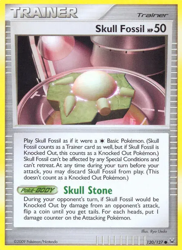 Skull Fossil Platinum 120