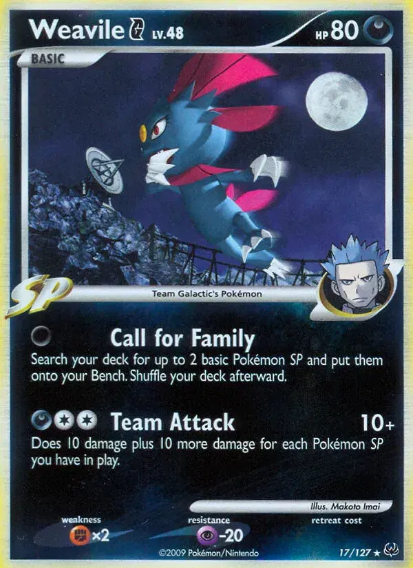 Weavile G Platinum 17