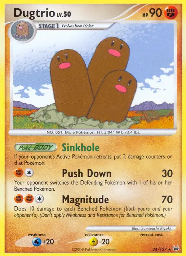 Dugtrio Platinum 24