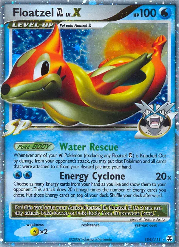 Floatzel GL LV.X Rising Rivals 104