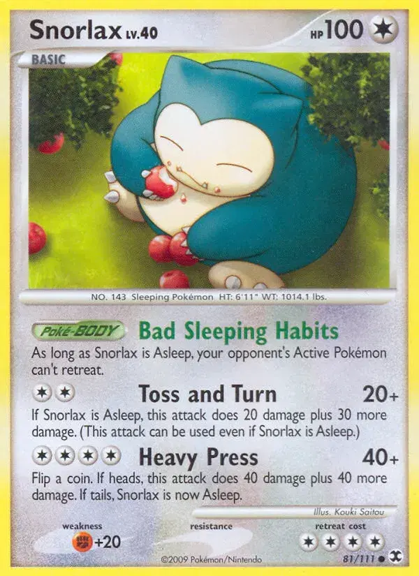 Snorlax Rising Rivals 81