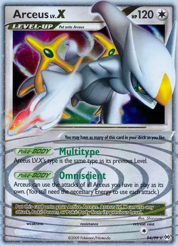 Arceus LV.X Arceus 94