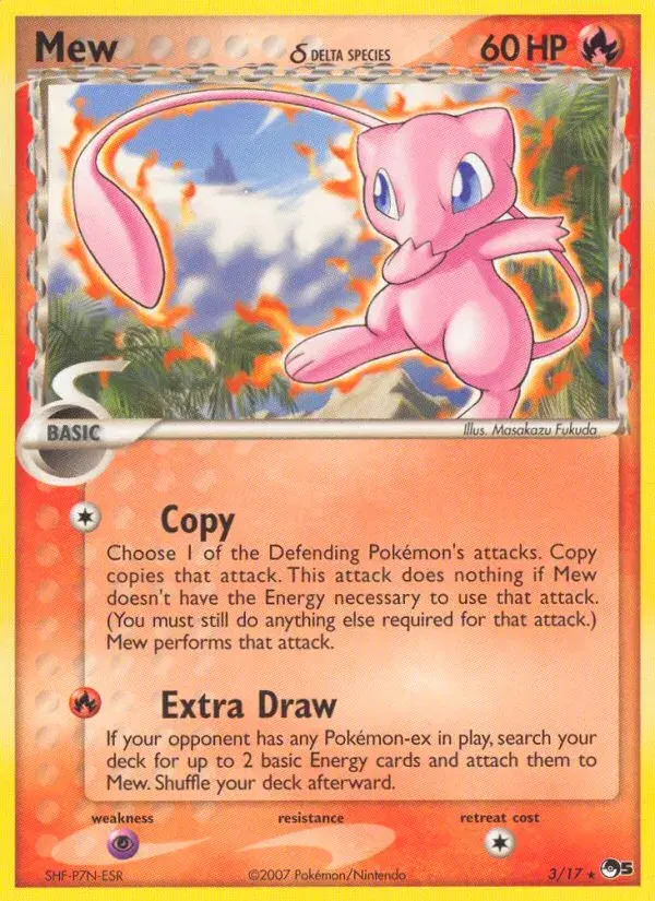 Mew δ POP Series 5 3