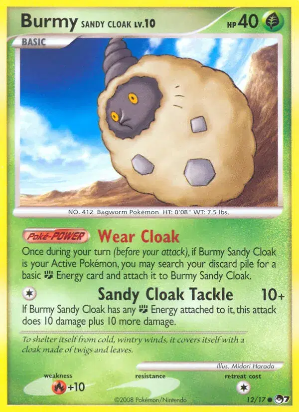 Burmy Sandy Cloak POP Series 7 12