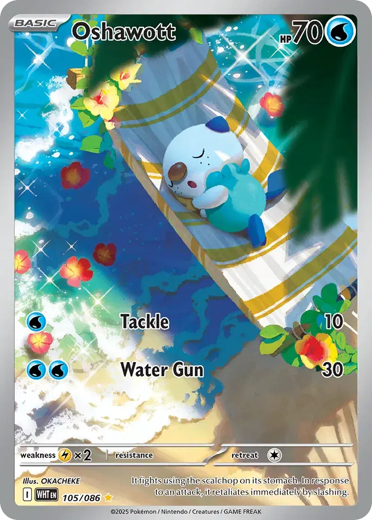 Oshawott White Flare 105