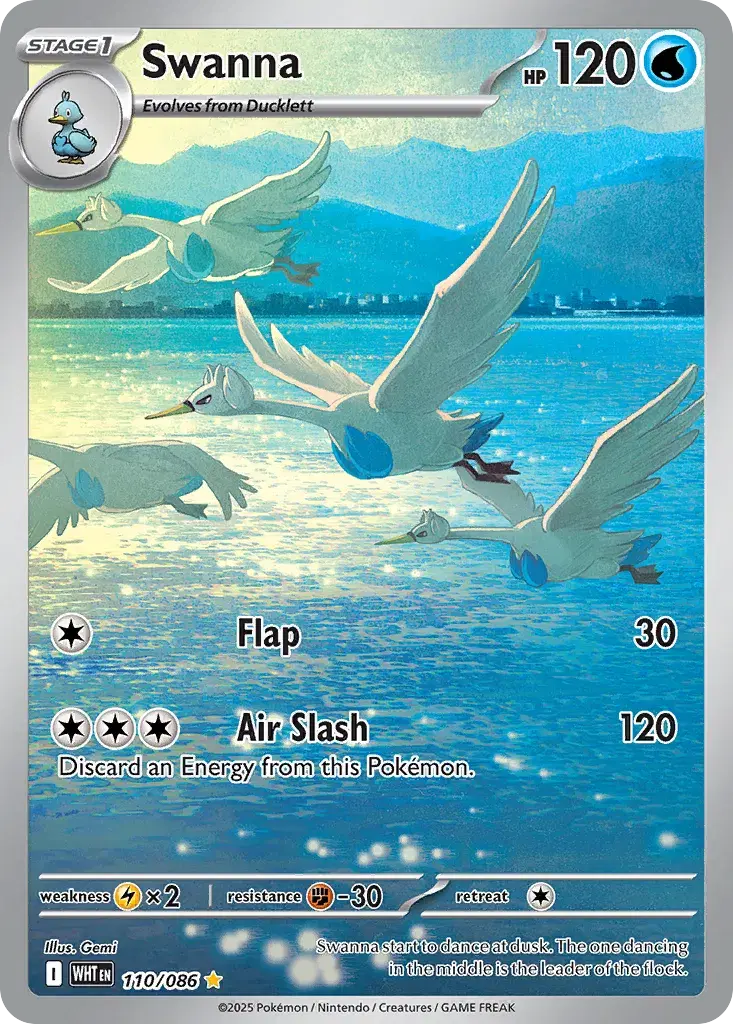 Swanna White Flare 110