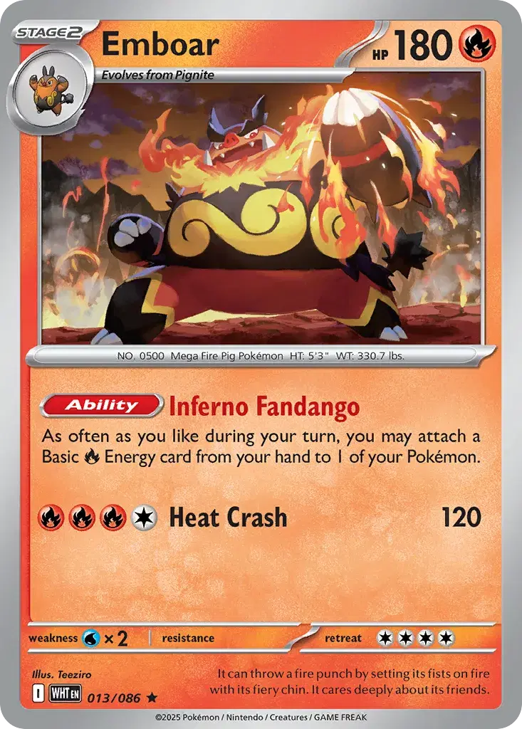 Emboar White Flare 13