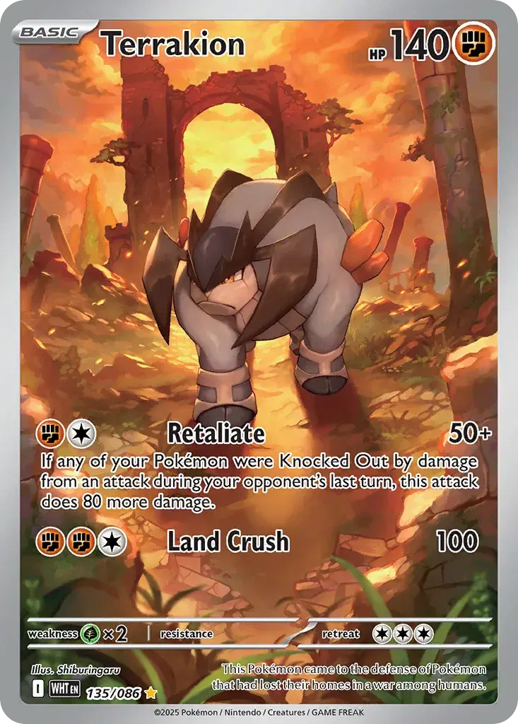 Terrakion White Flare 135