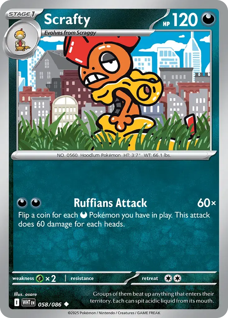 Scrafty White Flare 58