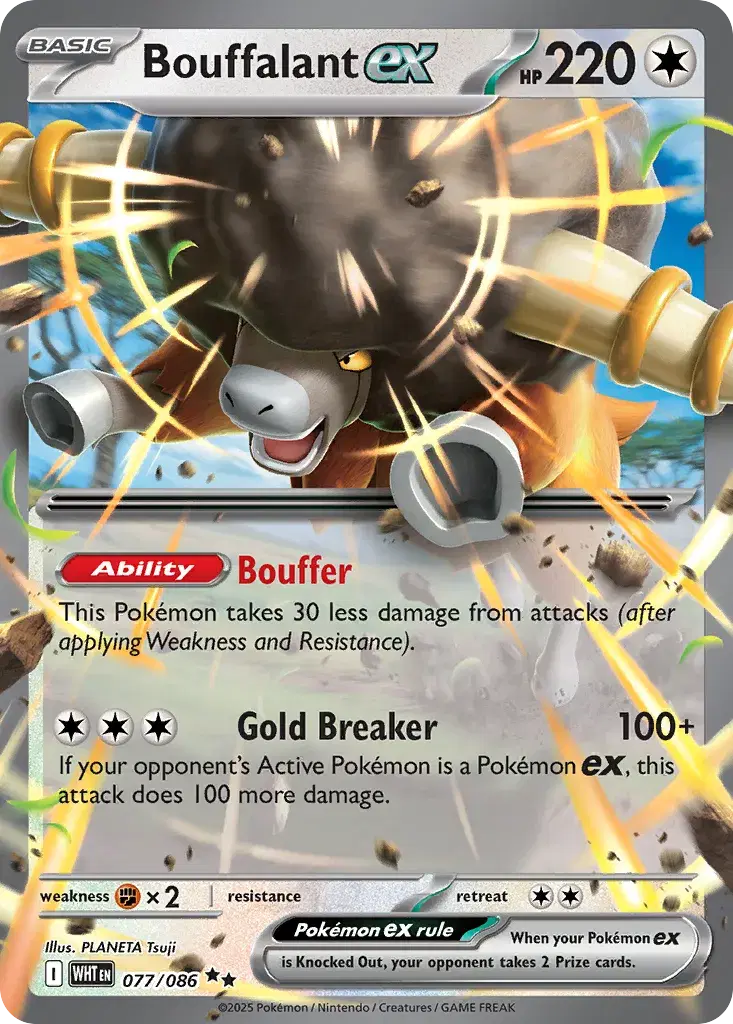 Bouffalant ex White Flare 77