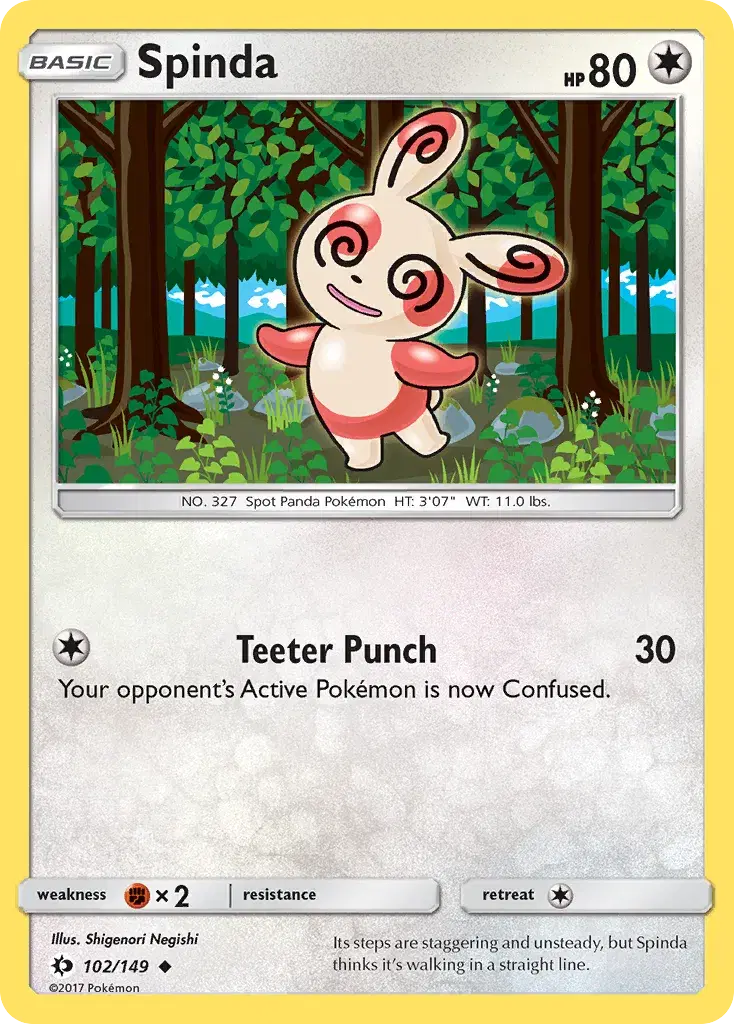 Spinda Sun & Moon 102
