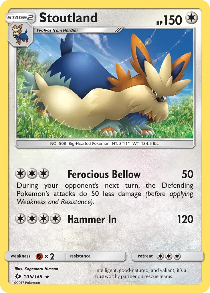 Stoutland Sun & Moon 105
