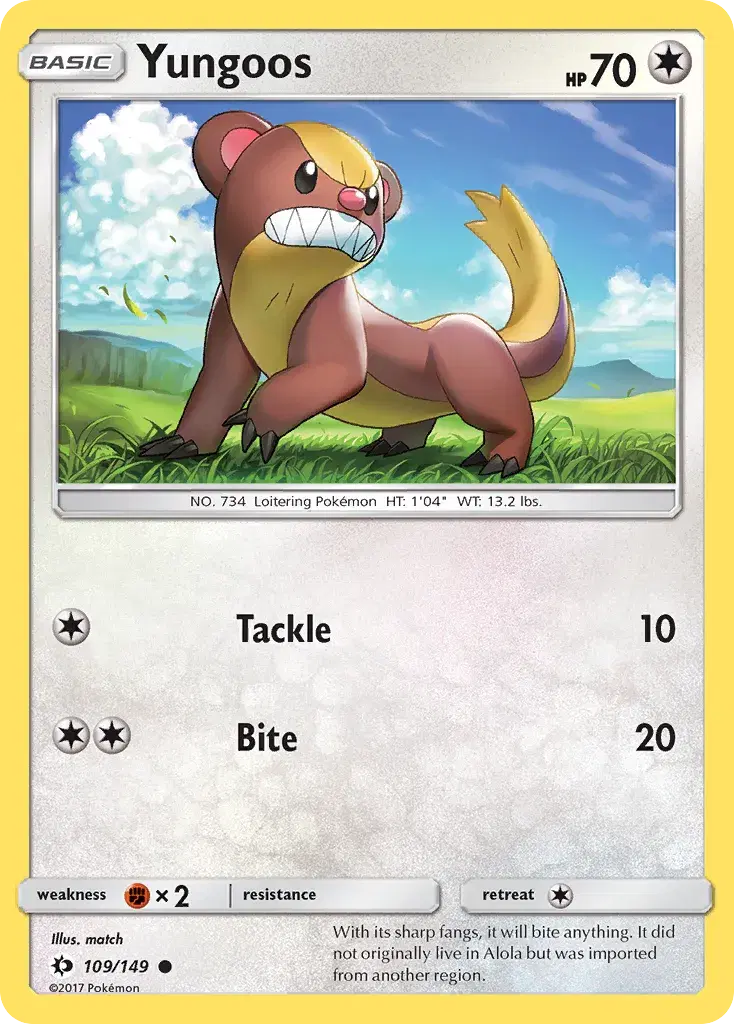 Yungoos Sun & Moon 109
