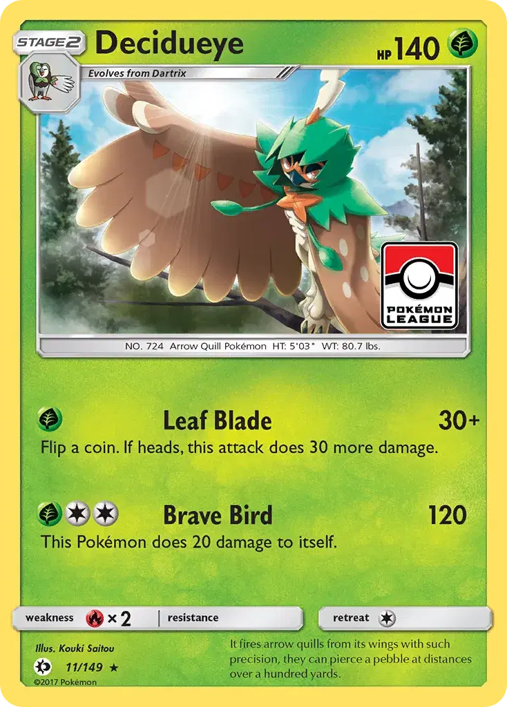 Decidueye Sun & Moon 11