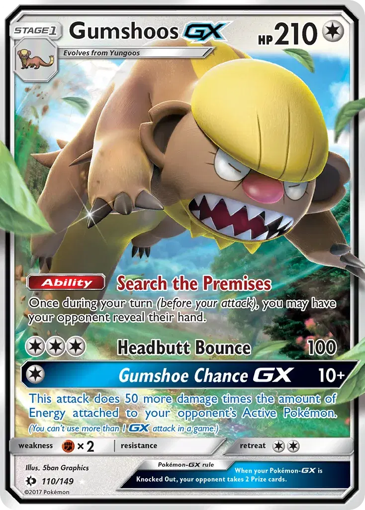 Gumshoos-GX Sun & Moon 110