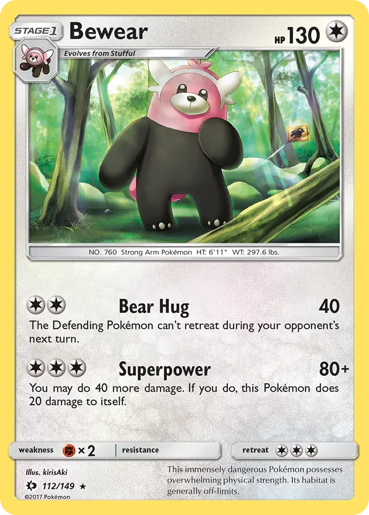 Bewear Sun & Moon 112