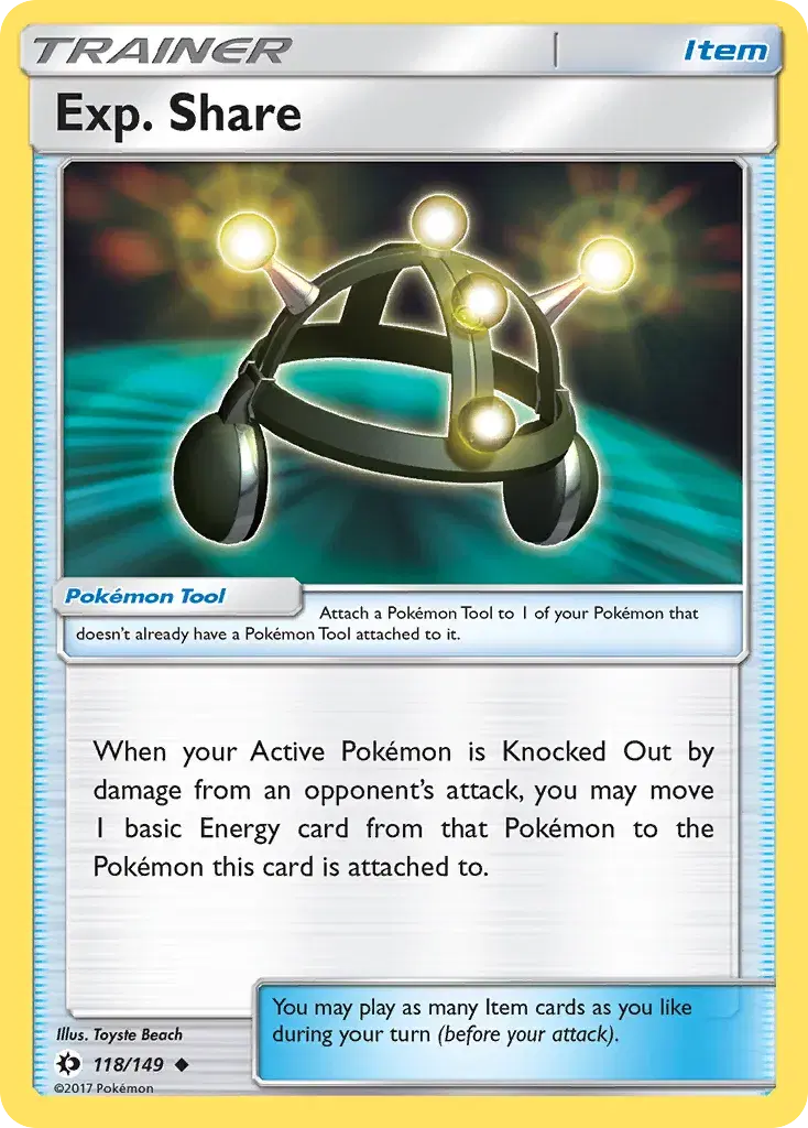 Exp. Share Sun & Moon 118