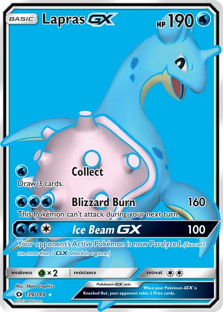 Lapras-GX Sun & Moon 139