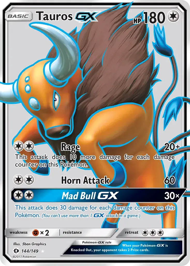 Tauros-GX Sun & Moon 144