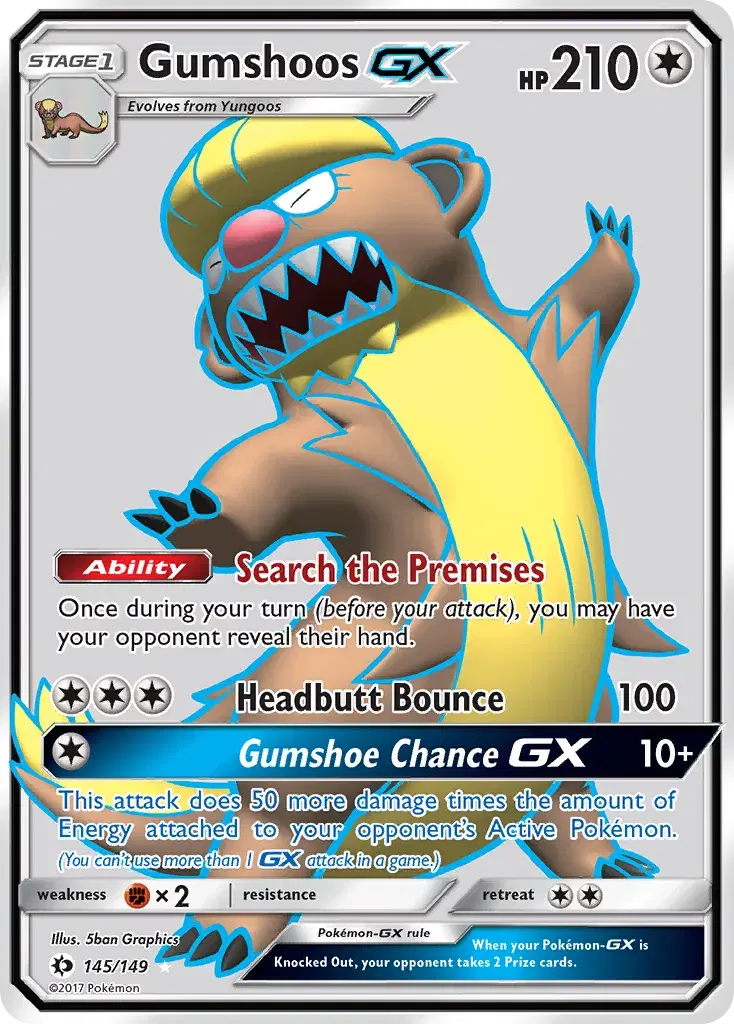 Gumshoos-GX Sun & Moon 145
